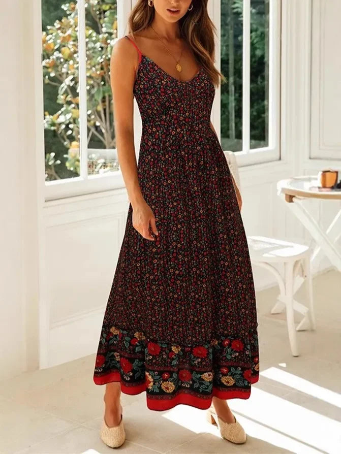 Bohemian Strapless Maxi Dress ā Floral Summer Beach Dress
Multiple colors