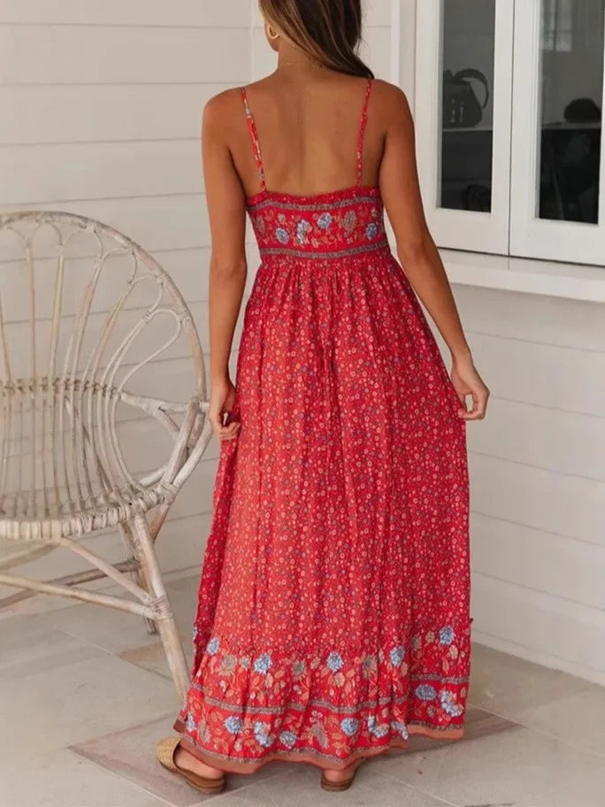 Bohemian Strapless Maxi Dress ā Floral Summer Beach Dress
Multiple colors